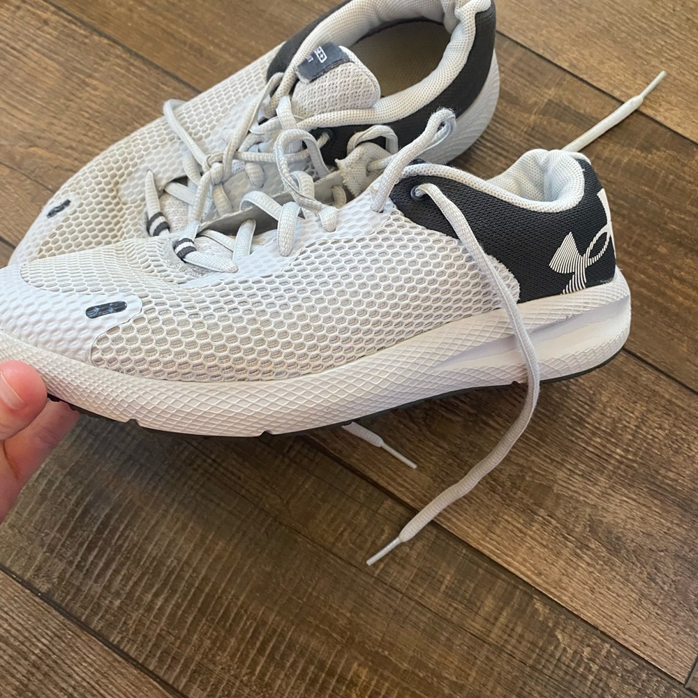 White and Black Athletic Sneakers